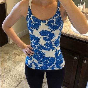 Floral lululemon tank